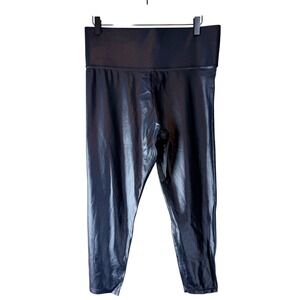 Carbon38 Takara Shine High Rise Leggings Black Metallic XL Cropped